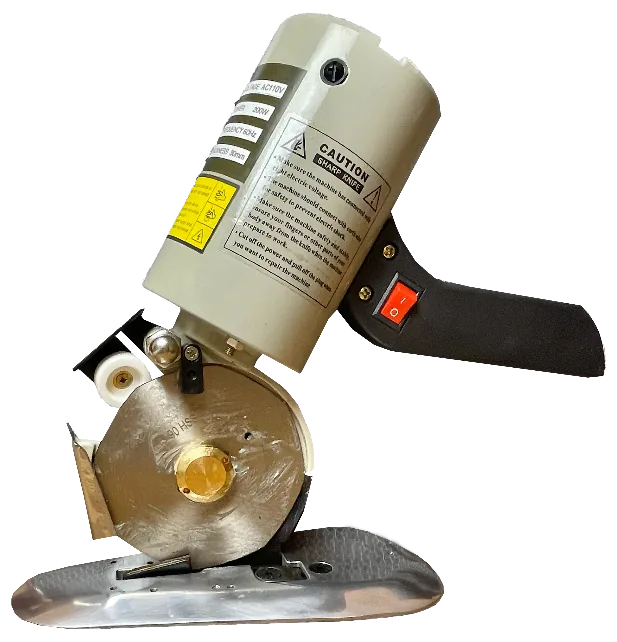 Máquina cortadora redonda con base metálica